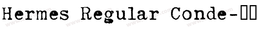 Hermes Regular Conde字体转换